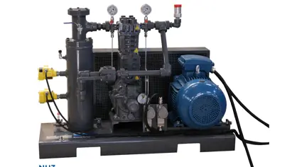 NH3 skid vertical compressor