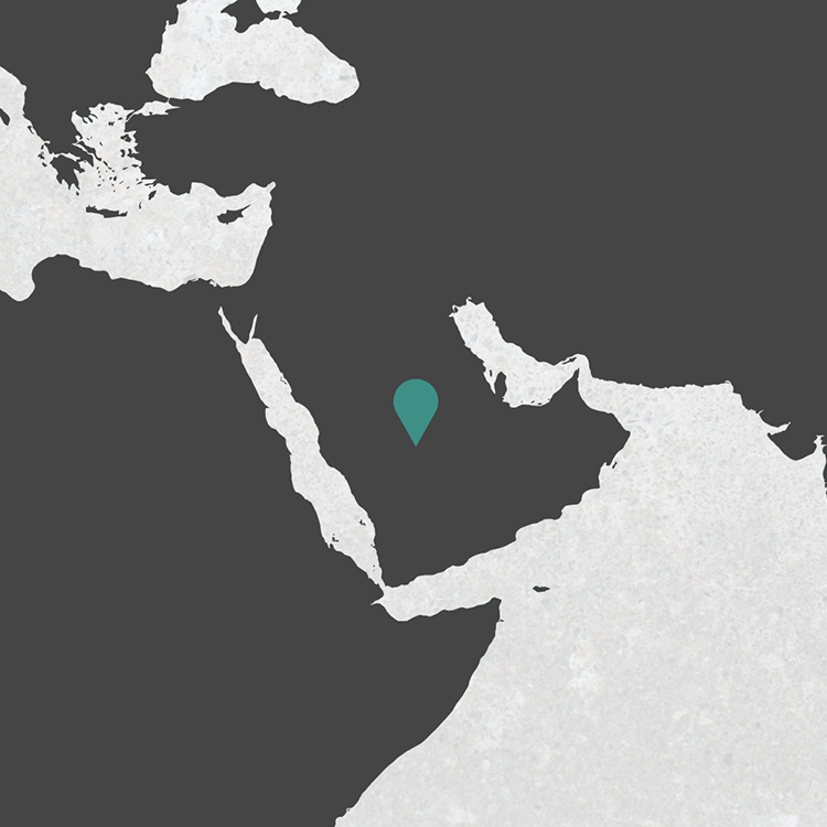 Map showing MAKEEN Gas Equipments location in Arabia