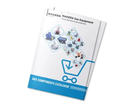 Graphic showing MAKEEN Gas Equipment product catalogue