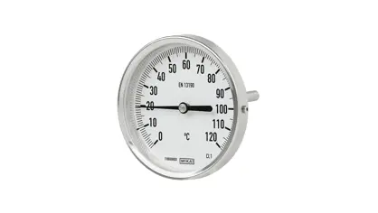 A temperature gauge